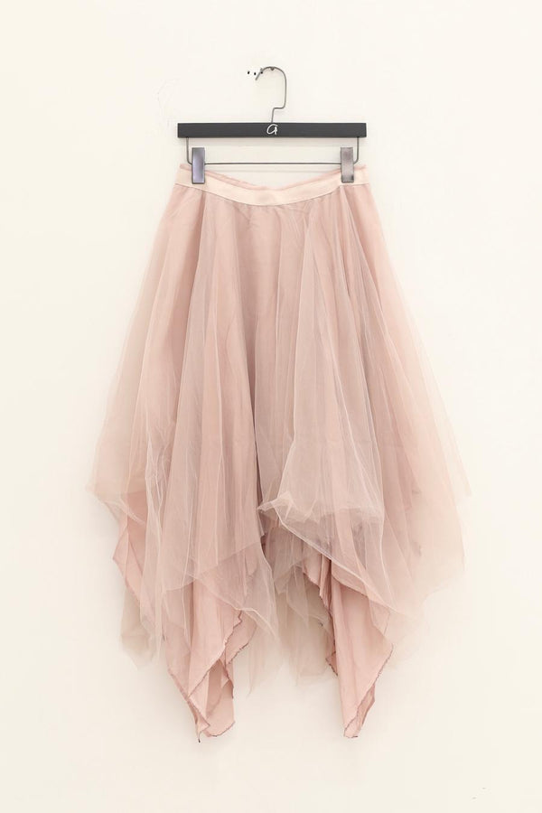 Marc Le Bihan 2590 series three-layer silk skirt collection French handmade MLB-2590-FCMEIGUI Dust Rose ROSE POUDRE